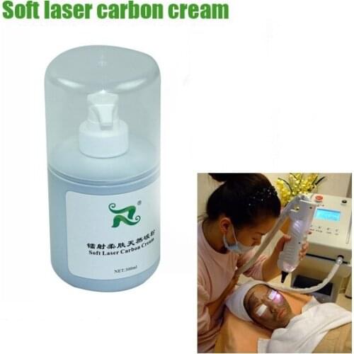 Free Shipping High Grade 300ML Soft laser Carbon Cream Natural Powdered For ND Yag Laser Treatment Skin Rejuvenation Gel