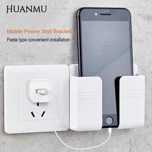 Mobile Phone Wall Bracket Bedroom Bathroom Toilet Lazy bracket Beside Kitchen Wall Creative Wall-Mounted Charging Stand