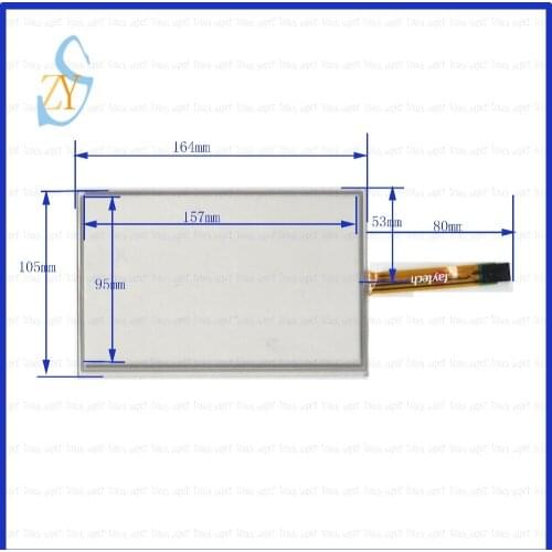ZhiYuSun 2PCS/Lot FT6632 164mm*105mm New 7Inch Touch Screen 164*105 for tble compatible gps touch incloud USB card