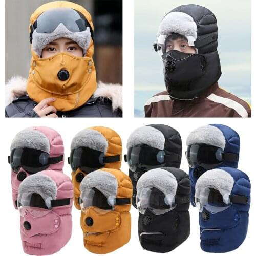 Winter Warm Fleece Balaclava Hat Snow Ski Neck Face Mask Hood Thermal Face Cover Hat Scarf for Outdoor Cycling Hunting Headgear