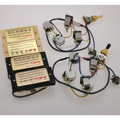 Epiphne Guitar Pickups LP Standard Humbucker Pickups 4C with Pro Wiring Harness In Stock
