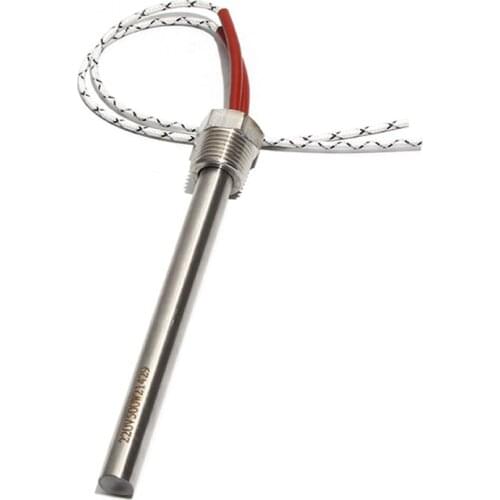 10*100mm Size M14*1.5 Thread Cylindrica Cartridge Heater 36V/48V/60V/72V 304 Stainless Steel Electric Heating Element with Nut