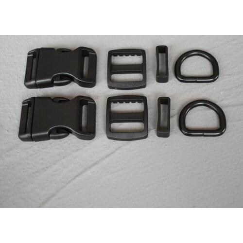 10 Sets 15mm Plastic Belt Buckle Strap silver buckle clasp for Adjuster Bag Pet Dog Collar Necklace Sewing Handmade Accessory