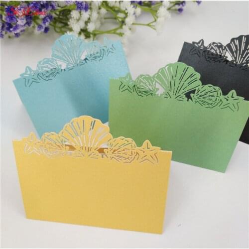 100pcs Laser Cut Name Place Card Paper Seat Cards Wedding Celebration Birthday Party Table Card 5zSH076