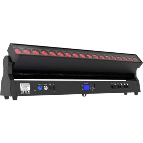 2 with fly case/lot Individual control pixel 18x40w rgbw 4 in 1 lyre led zoom bar led moving head light