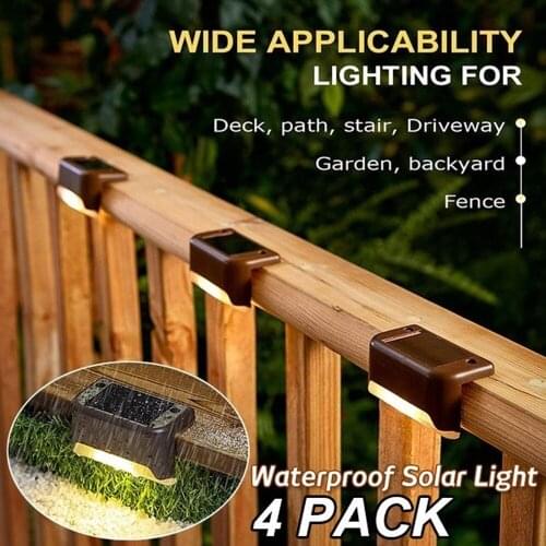 4pcs Stair Light Step Light Recessed buried lamp indoor outdoor Staircase Step lights 85-265V Durable Wall Light Walkway Lights