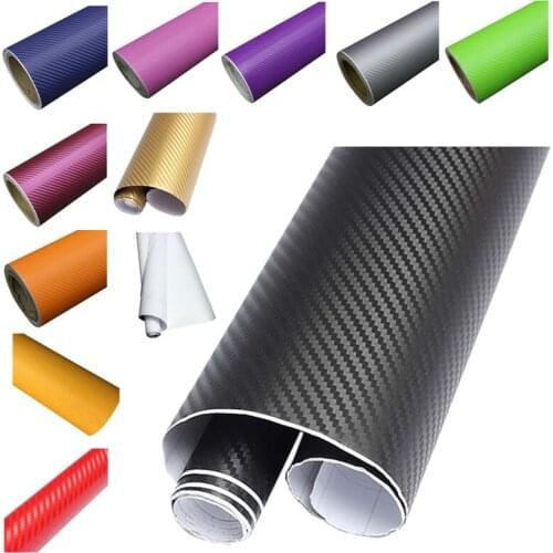 40CM*200CM 3D Carbon Fiber Vinyl Wrap Roll Film Decal Car Home Wallpaper
