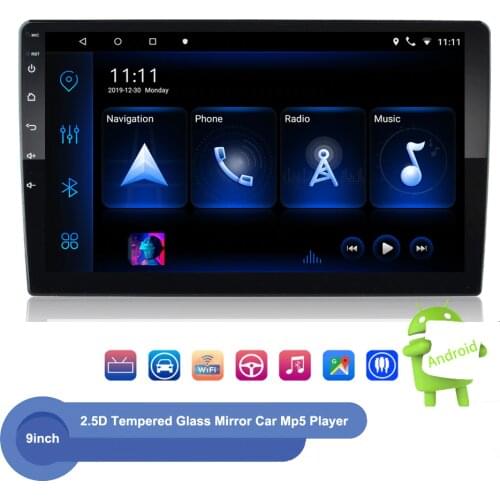 9" Android Car radio 2 Din Multimedia Player GPS Navigation Auto Stereo WIFI Bluetooth Video Player With Mirror link camera