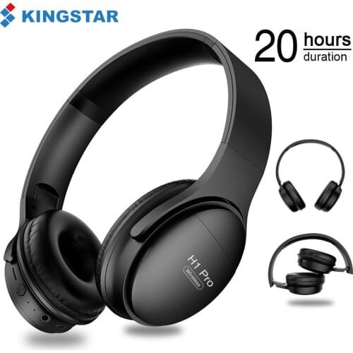 KINGSTAR Wireless Headphones Bluetooth Earphone HIFI Stereo Gaming Sport Headset Noise Canceling with Mic Support TF Card Earbud