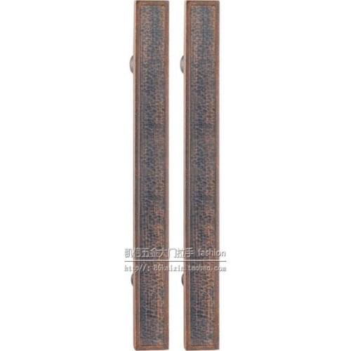 The bronze sculpture of Chinese antique glass door handle door handle door handle Club square handle