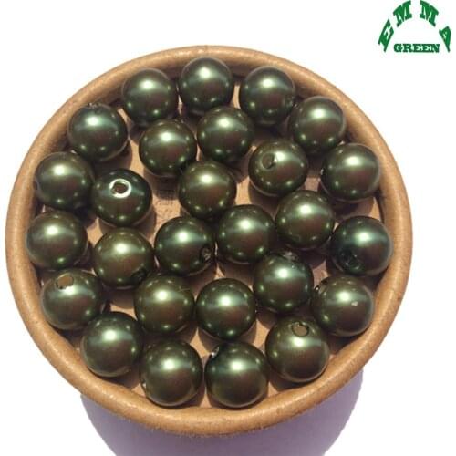 Bead Pearl Beads for Vases Pearl Beads with hole 6mm to 30mm Acrylic Round Beads Pearls for Jewelry Making A31 Loose Pearl Beads
