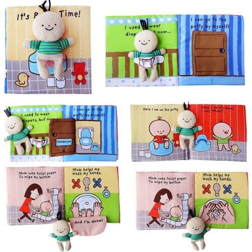 Baby Book Soft Cloth Books Toddler Newborn Early Learning Develop Cognize Reading Puzzle Book Toys Infant Quiet Book For Kids