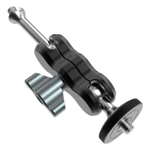 Flexible Magic Arm Ram Type Mount 1/4" Mini Ball Head Friction Bracket Extension Arm Off-camera LED Panel Flash Light 4K Camera