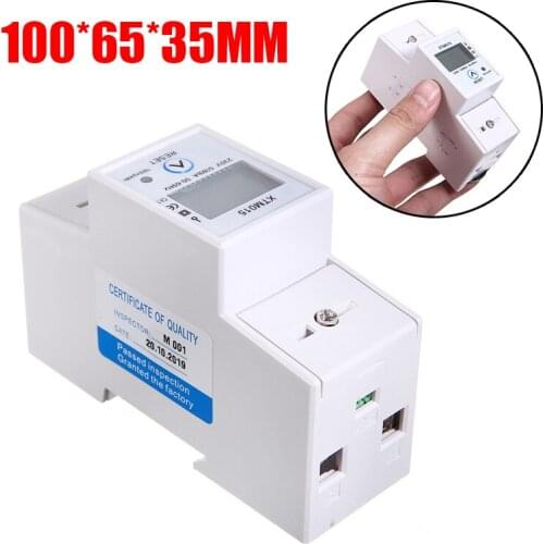 Digital LCD Energy Meter Three-Phase Wattage Electricity Kwh Power Meter Electrical Instruments Energy Meters