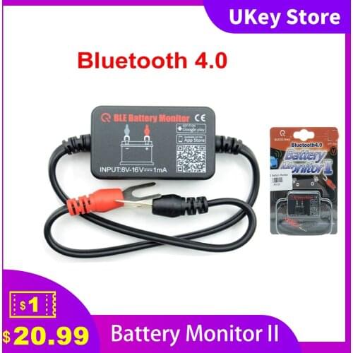 Battery Monitor II BM2 BT Version 4.0 for Android IOS Support All 12V Vehicle Battery Check Charging/Cranking Tester Analyzer