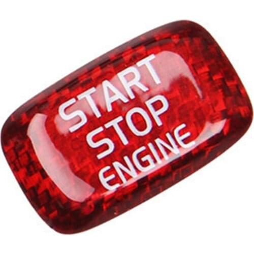 Carbon Fiber Car Engine Start Button Sticker Interior Trim for Volvo V40 V60 S60 S60L XC60 S80L S80 Interior Accessories