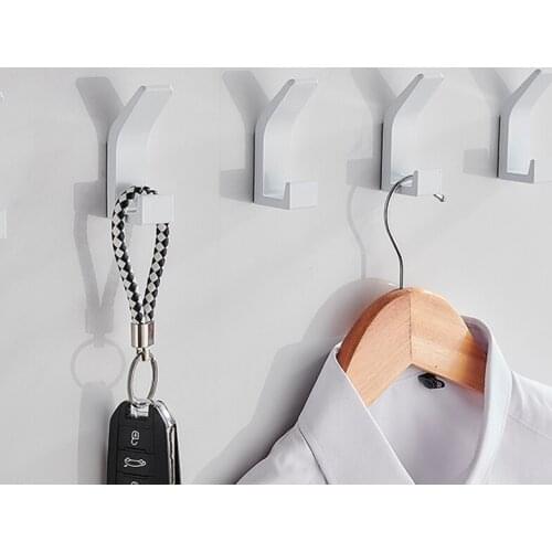 Alloy Wall Mounted Hook Durable Rust Resistant Wear Resistant Long Lasting Easy Operation for Bathroom Entrance JS22