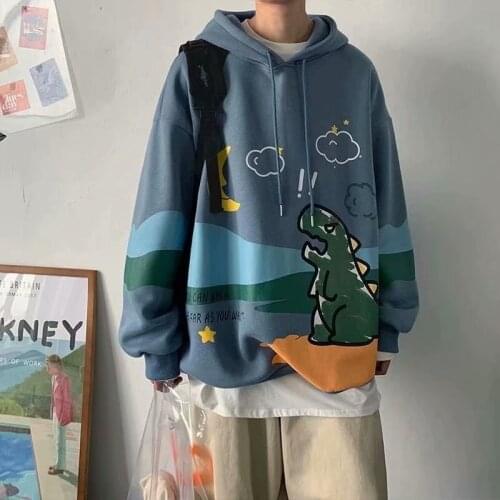 ZOGAA 2021 New Mens Sweater Harajuku Style Graffiti Print Cotton Long-Sleeved Hoodie Fashion Casual Mens Streetwear Sportswear