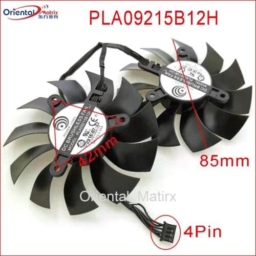 Original PLA09215B12H 12V 0.55A 86mm 4Pin For EVGA GTX970 4G GTX980 GTX980Ti ACX2.0 Graphics Card Cooling Fan