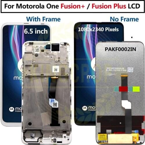 Original For For Motorola One Fusion+ LCD Display Touch Screen Digitizer Assembly For MOTOMoto One Fusion Plus lcd Display