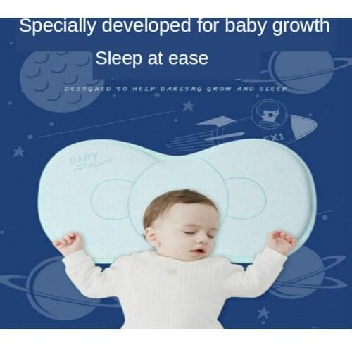 Baby Pillow Memory Stereotypes Latex Pillow 0--1 Year Old Newborn Anti-eccentric Head Baby Is Born To Correct Head Shape Pillows