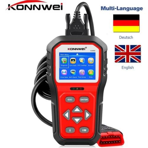 Professional OBD2 Scanner KW860 Car Diagnostic OBD II Auto Scan Tool Code Reader Clear Fault Error Codes OBD2 Automotive Scanner
