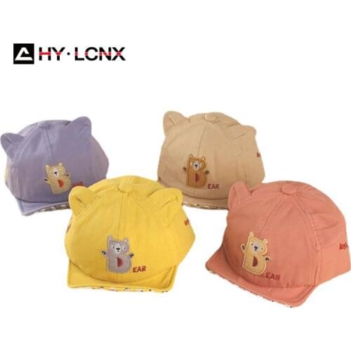 Spring Autumn Soft Hat Brim Cap Letter Embroidery Cotton Boy Hip Hop Hat Breathable Fashion Girl Baby Sun Visor Hat