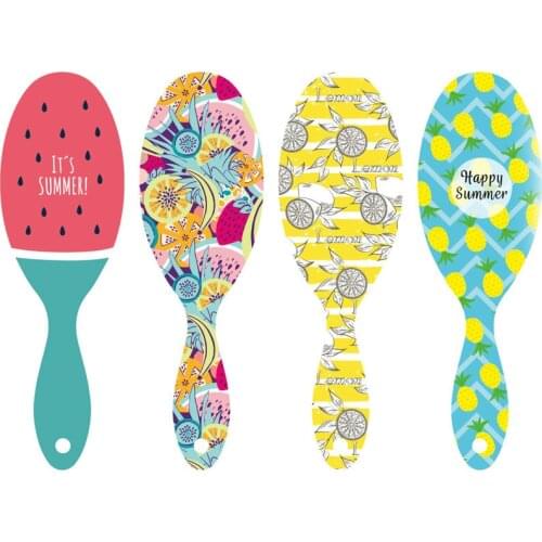 Hair Brush Girls Hair Scalp Massage Comb Women Wet Curly Detangle Hair Brush For Salon Hairdressing Styling Tool