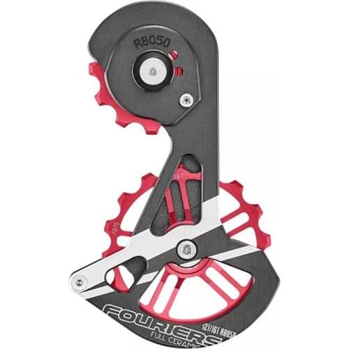 FOURIERS road Bike rear derailleur pulleys bicycle Drivetrain Use full ceramics bearings jockey wheels 12T 16T for RD 8050