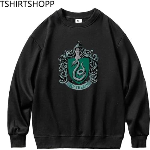 Slytherin Sweater Draco Malfoy Hoodie Women Casual Loose Oversized Hoodies Male Harajuku Fleece Sweatshirts Hoodies Pullover
