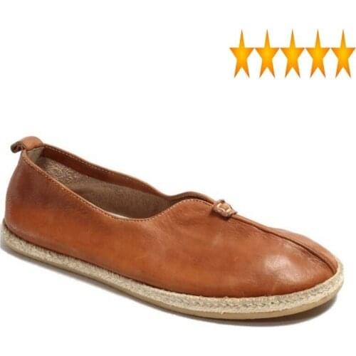 Leather Summer Men Loafers Genuine Casual Comfort Light Slip On Driving Fashion Mens Flats Vintage Weave Fisherman Shoes