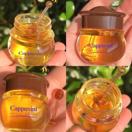 Cappuvini moisture lip mask for day night use repairing lip skin remove dead skin liners honeybee essence lip care gel AC280
