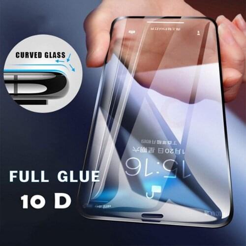 Full Cover Tempered Glass For iPhone XS Max XR X 8 7 8P 6 6S Plus 11 12 Pro Max Screen Protector Film Glass 10D Curved 10pcs/lot