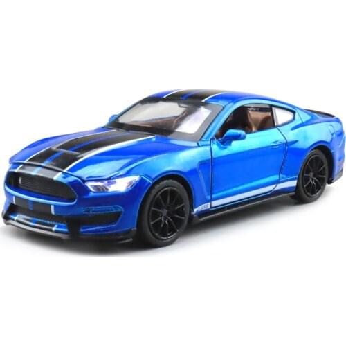 1/32 Ford Shelby GT350 Racing Car USA 911 CAIPO MSZ Diecast Metal Model Car Toys for Kids Pull back Sound