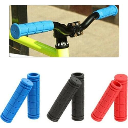 1Pair Soft Rubber Cycling Bicycle Hand Grips Outdoor MTB Mountain Bike Handlebar Grips Anti-slip Support Grips Bike Part