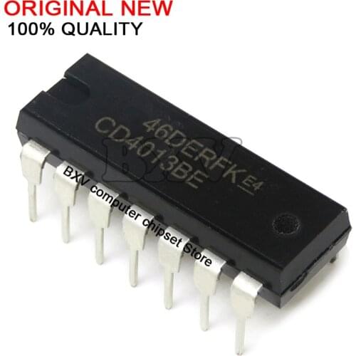10pcs/lot CD4013BE DIP14 CD4013 DIP new and original IC
