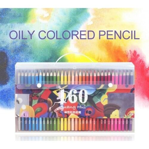 160 Colors Wood Oil Colored Pencil Set Artist Painting Color Pencil For Drawing Sketch School Kids Gifts Art Supplies Stationery