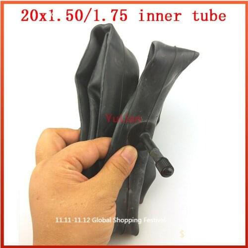 20" x 1.50/1.75 folding bicycle childrens cycle BMX E-bike tire tube 20*1.50/1.75 inner tube Straight valve stem