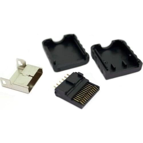 200pcs a lot Full needle Connect Port Socket Interface Connector slot for PS2 AV cable