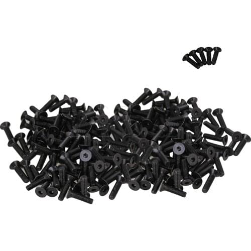 200 x Flat Head Hex Socket Screw M3 Length 12MM 10.9 Level Fittings