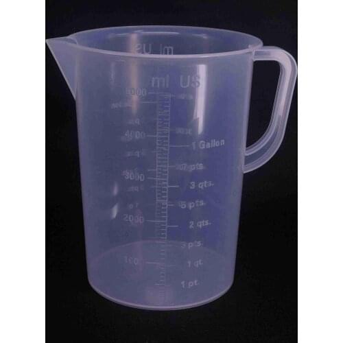 5000ml Plastic Clea Measuring Cup Graduated Lab Test Liquid Measure Tool Lot