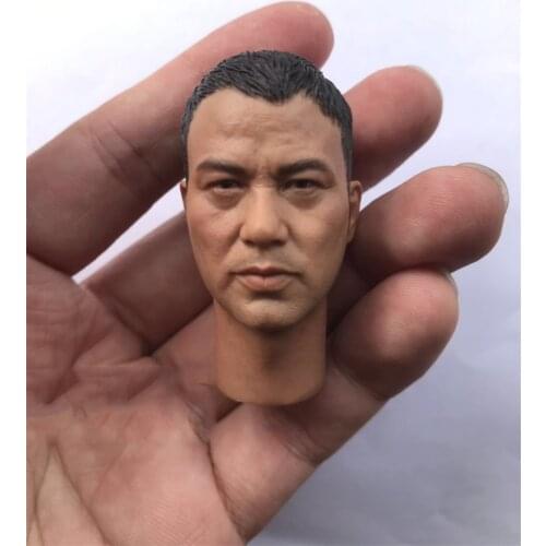 In Stock For Sale 1/6th Asian Hong Kong Superstar Ren Dahua Male Star Male Head Sculpture For Usual 12inch Doll Action Figure
