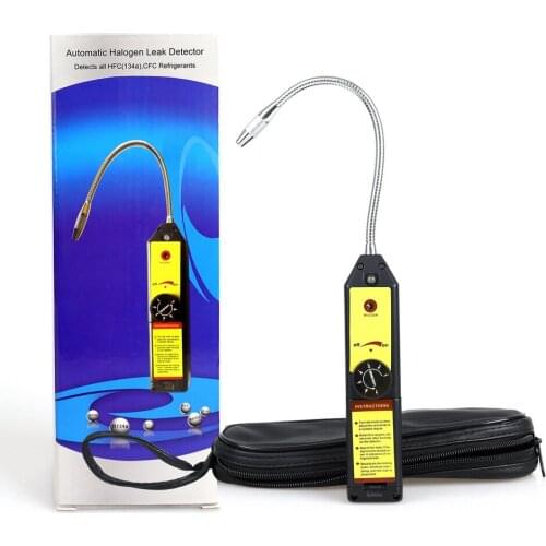 Halogen Gas Leak Detector HFC CFC Refrigerant Detector Use for R22 R123 R124 R502 R12 R11 R500 Gas Leak Detector Tool