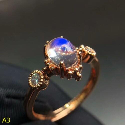 KJJEAXCMY Fine jewelry 925 sterling silver inlaid with natural moonlight