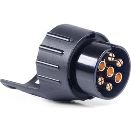 7 Pin to 13 Pin Mini Car Truck Trailer Connector Truck Electric Adapter Plug Trailer End