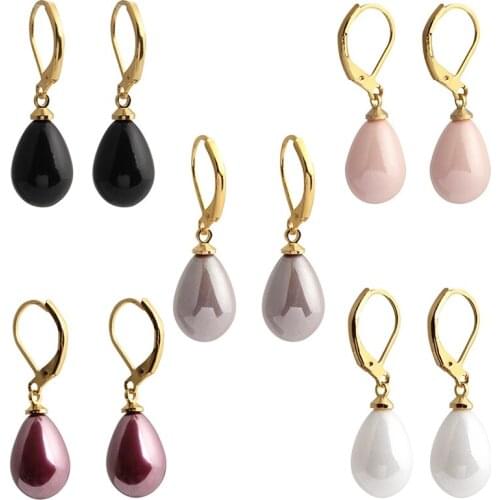 2020 Hot Selling Big Imitation Pearls Stud Earrings Candy Colors Big Ball Earrings Women Party Bead Ear Stud Jewelry