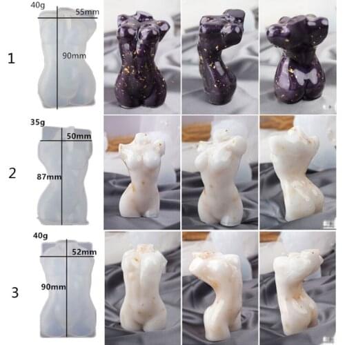 Model Body Stand Ornaments Resin Mold The Human Body Art Home Decor Female Body Silicone Resin Casting Mold Art Crafts