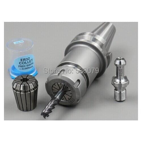 12pcs 0.008mm High accuracy ER32 collets with MT2xER32 collet chuck set, Best quality of ER32 collets in China