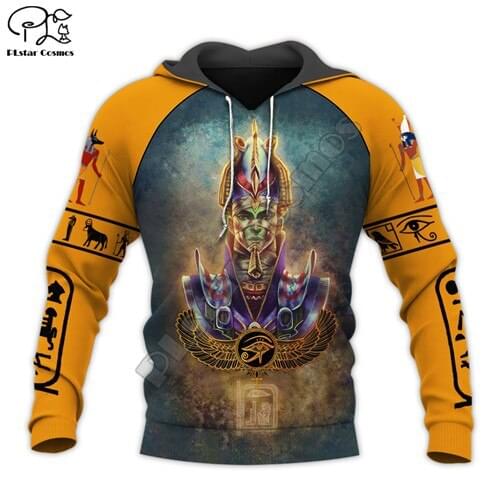 PLstar Cosmos Horus Egyptian Pharaoh Anubis Ancient Egypt NewFashion Unisex 3DPrint Zipper/Hoodies/Sweatshirt/Jacket/MenWomen 18