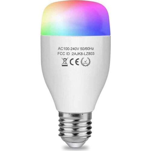 Smart WiFi Bulb E27 Light Bulb Multicolor Dimming Compatible with Alexa and Google Home Voice Control,Remote Access 60W